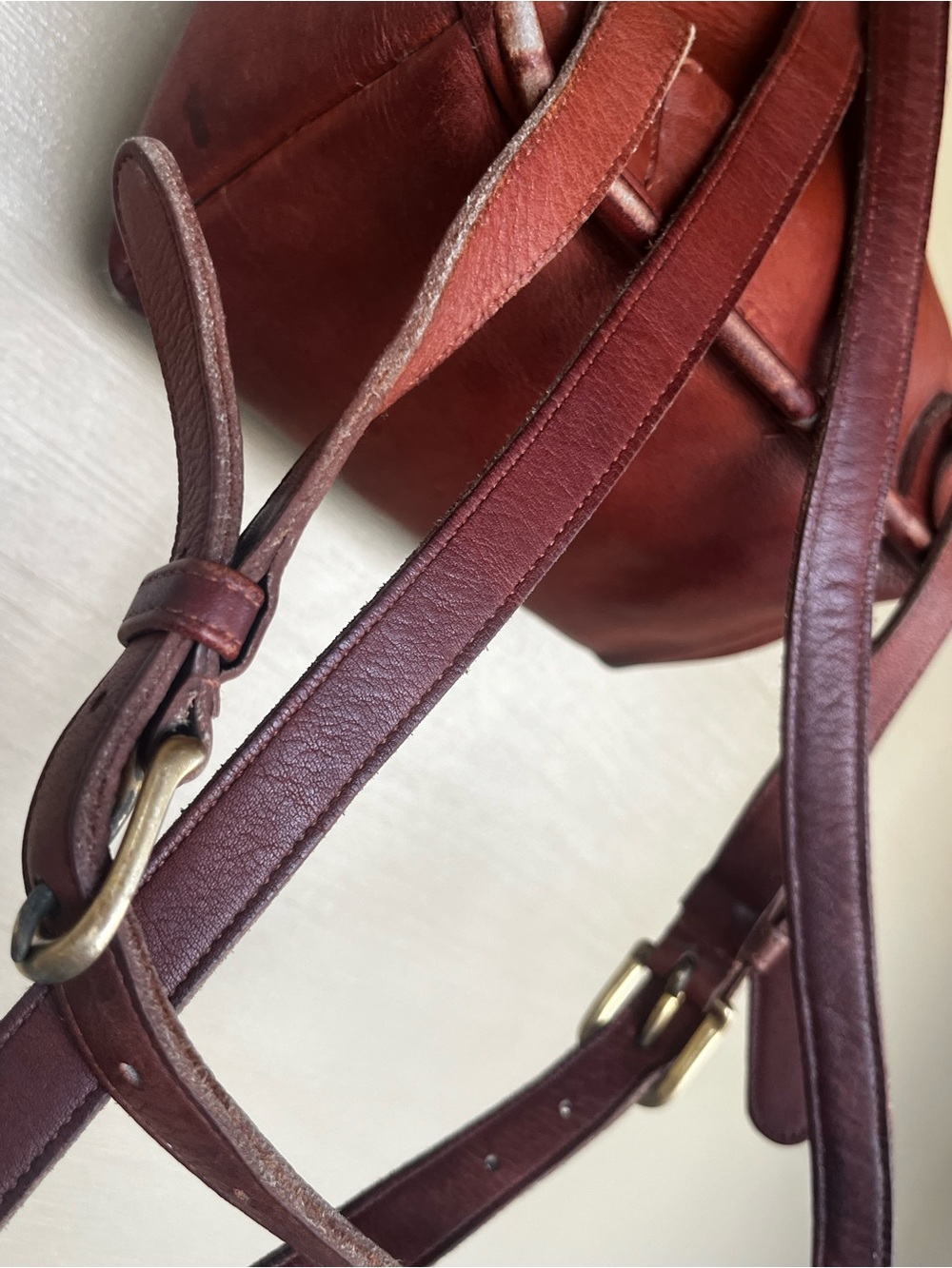 Coach H50-9960 Daypack Brown Leather Mini Backpack Purse Turn-Lock Closure - Picture 13 of 14